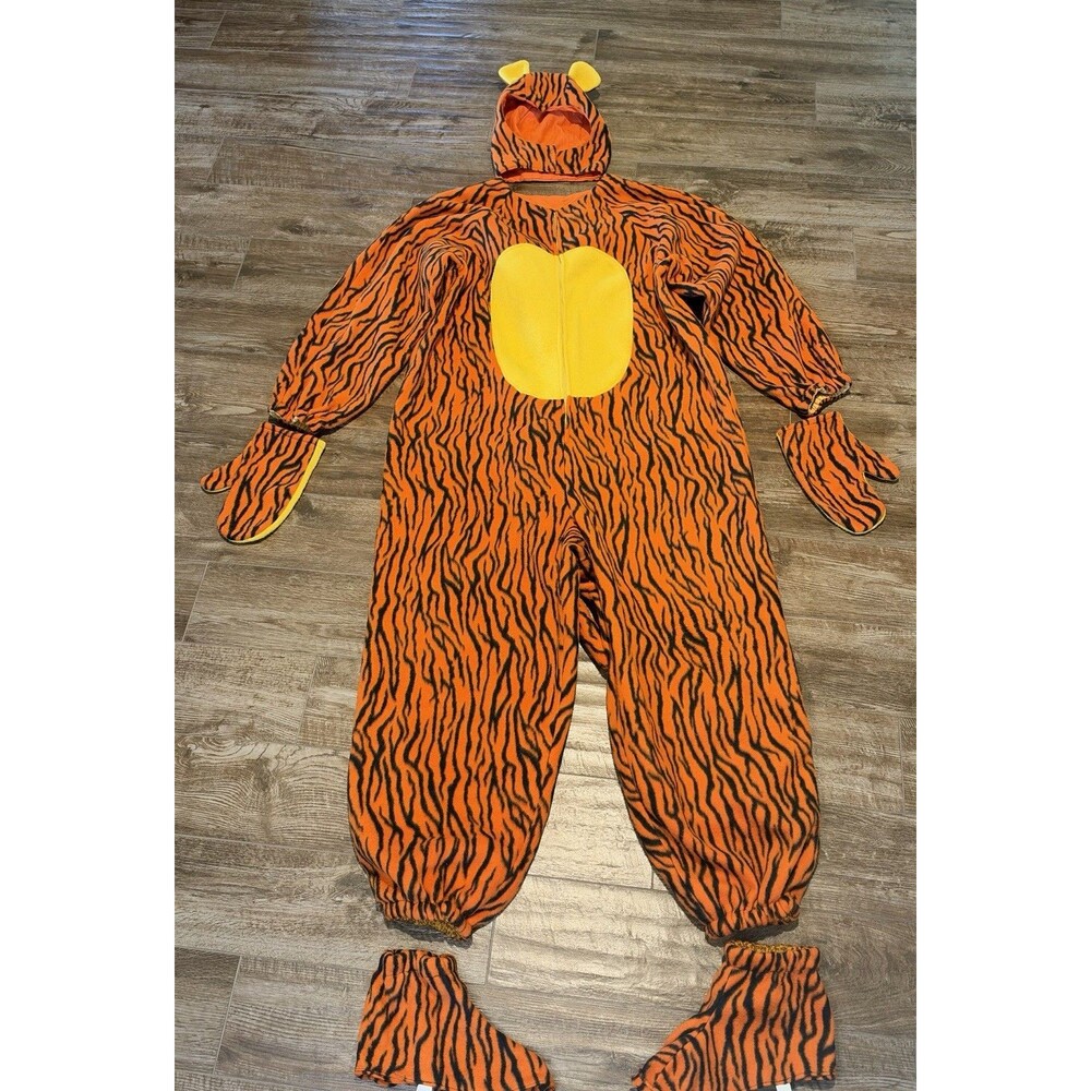 Disney Tigger Jumpsuit Costume Homemade Adult One Size Halloween Winnie The Pooh